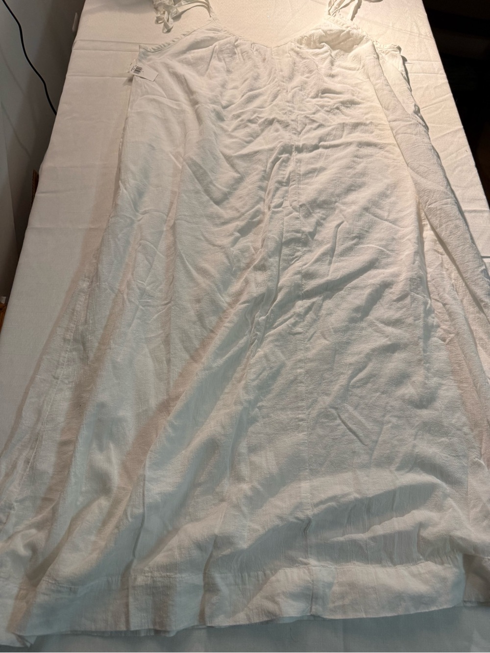 White Linen-Blend Midi Dress - Old Navy NWT